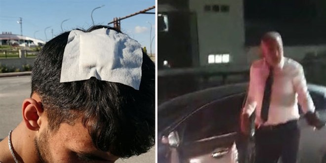 Bahşiş için düğün konvoyunun önünü kesen gençleri dövdüler