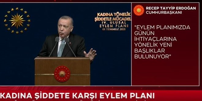 Erdoğan 'Kadına Şiddete Karşı Eylem Planı'nı açıkladı