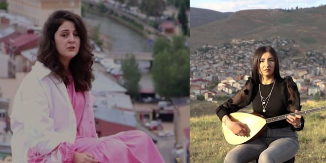 Bayburt'ta öğretmenler çocuklar için türkü söyledi