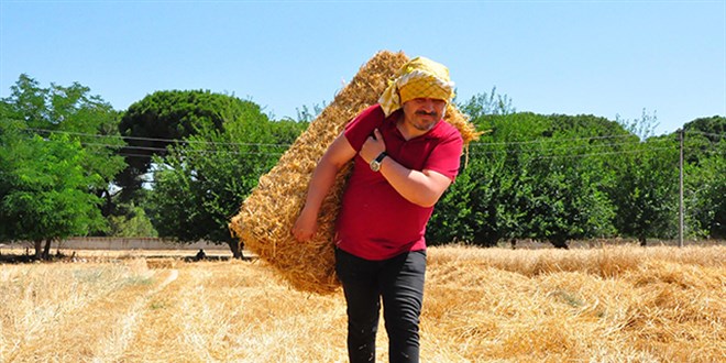 Okul müdürü, okul ve öğrencileri için 8 dönüm tarla ekti