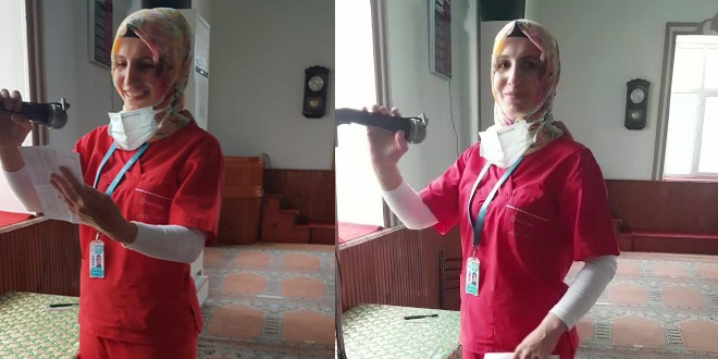 Amasyal Glseren hemire, cami hoparlrnden a ars yapt