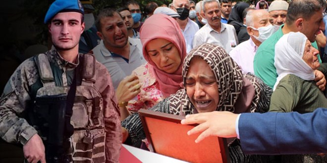 Şehit astsubay, gözyaşlarıyla son yolculuğuna uğurlandı