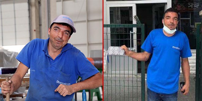 Engelli temizlik işçisi, bulduğu para dolu cüzdanı polise teslim etti
