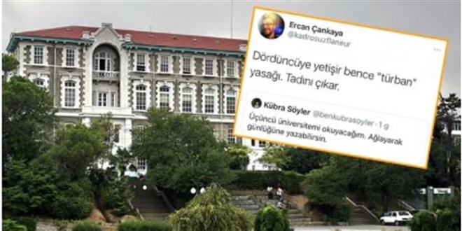 Boğaziçi'li akademisyenden başörtülü öğrencilere skandal tehdit