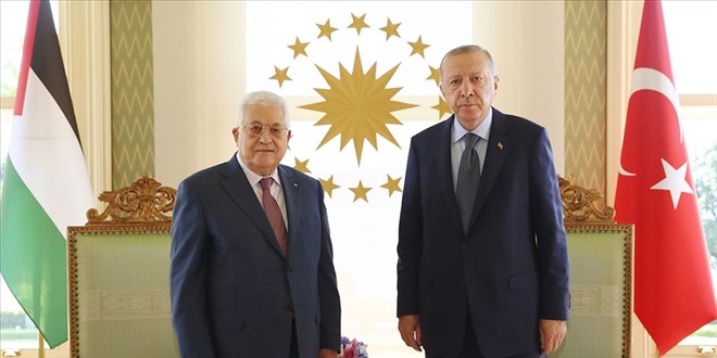Erdoğan ile Filistin Devlet Başkanı Abbas görüşmesi sona erdi