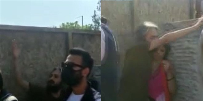 Türk bayrağını yırtan kadın gözaltına alındı