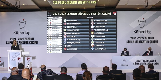 Süper Lig'de 2021-22 sezonu fikstürü belli oldu