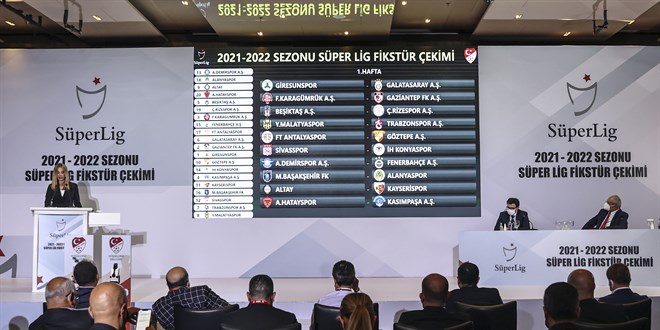 Sper Lig'de 2021-22 sezonu fikstr belli oldu