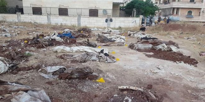 MSB'den Afrin'de bulunan toplu mezarla ilgili aklama