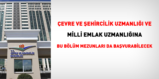 Gayrimenkul geliştirme ve yönetimi mezunları da uzman olabilecek