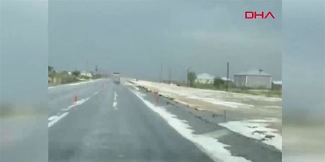 Gören şaştı kaldı! Temmuz ayında kar sürprizi