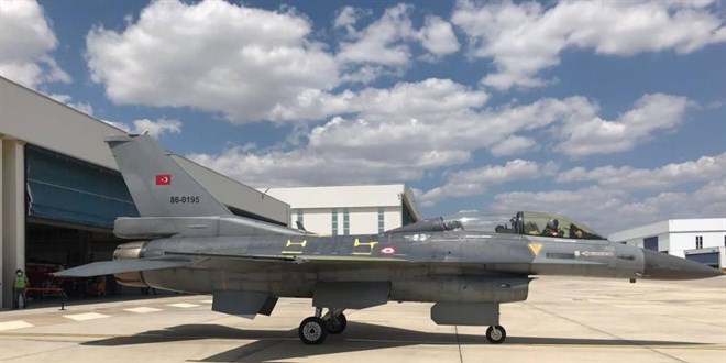 İyileştirmesi tamamlanan sekizinci F-16 HKK'ye teslim edildi