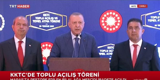 Cumhurbaşkanı Erdoğan: Kuzey Kıbrıs artık ayağa kalkıyor
