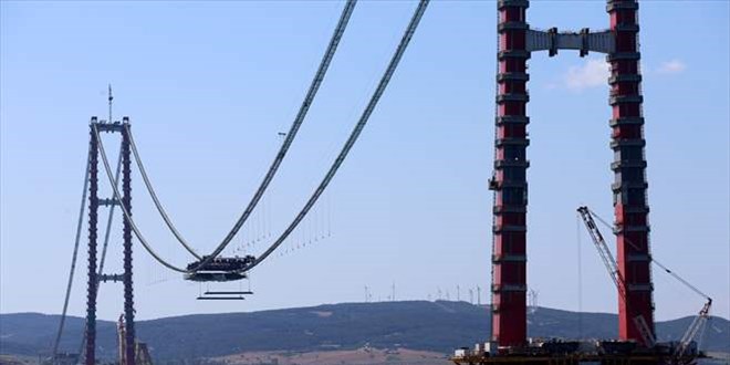 '1915 anakkale Kprs'nn tabliye montaj almalar devam ediyor