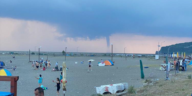 Zonguldak'ta hortum paniği