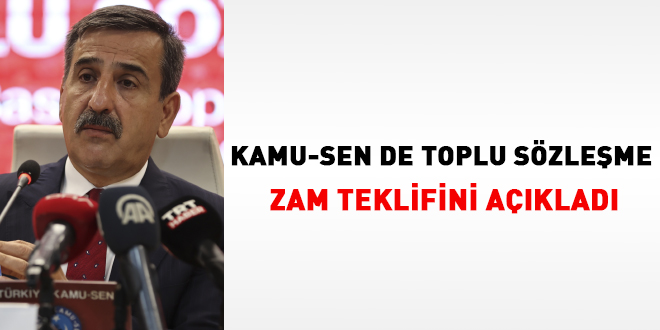 Memur-Sen'in ardından, Kamu Sen de toplu sözleşme zam teklifini açıkladı