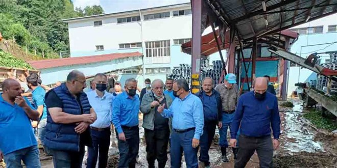 ÇAYKUR'un selden etkilenen fabrikası yeniden devreye girdi