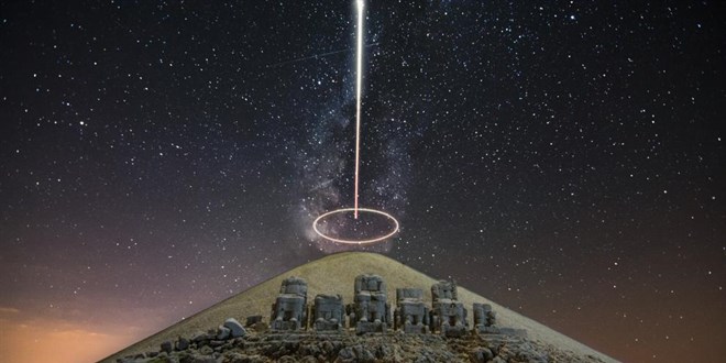 Nemrut Dağı'ndan bilim kurgu filmlerini anımsatan görüntü