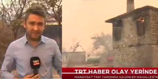 TRT Haber muhabiri, canlı yayında gözyaşlarına boğuldu