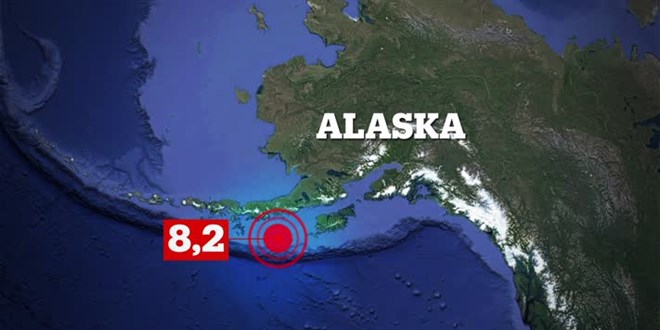 Alaska'da 8.2 byklnde deprem: Tsunami uyars yapld