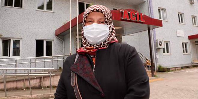 Trabzon'da a�� olmak istemeyen kad�n�, Vali ikna etti