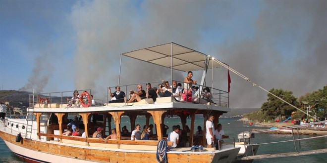 Bodrum'da otellerden 3 bin kişi tahliye edildi