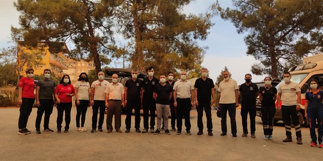 Manavgat'ta 112 ve UMKE Mobil Komuta Merkezi kuruldu