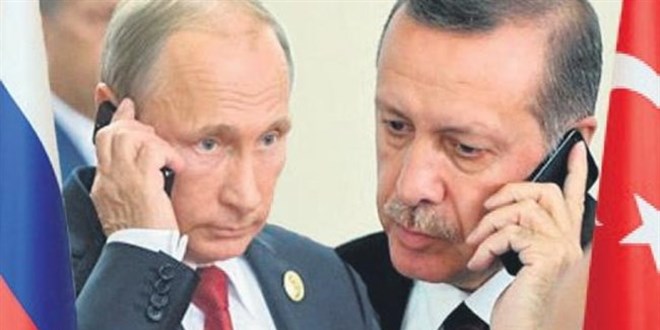 Erdoan ile Putin telefonda grt