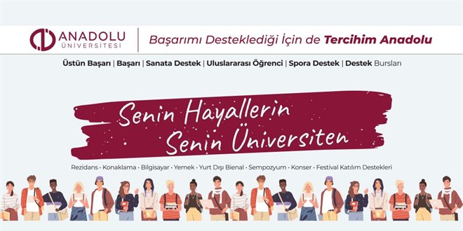 Anadolu niversitesi'nden rencilere iki yeni burs imkan