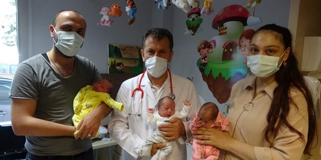 İşsiz babaya üçüz bebek sürprizi