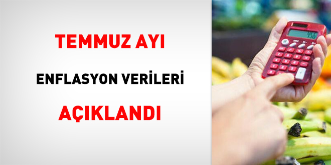 Temmuz ayı enflasyon verileri açıklandı