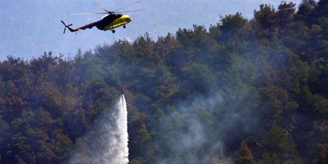 'Yangın söndürme helikopterinin düştüğü' iddiası yalanlandı
