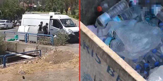 Yangınla mücadele eden personelin sularını çöpe attılar