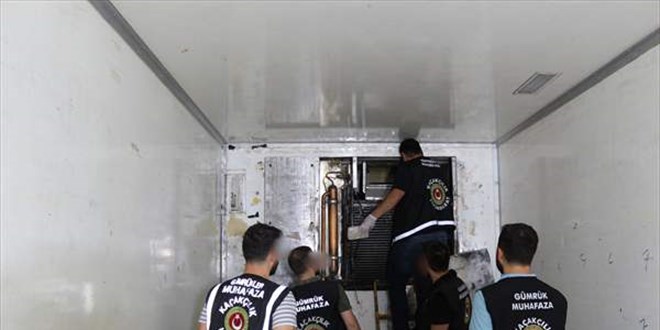 Ticaret Bakanlığı Gümrük ekipleri 71 kilo eroin gele geçirdi