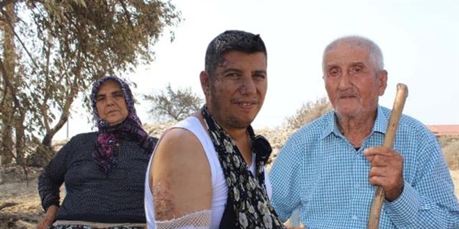Yanmayı göze alıp anne ve babasını alevler arasından kurtardı