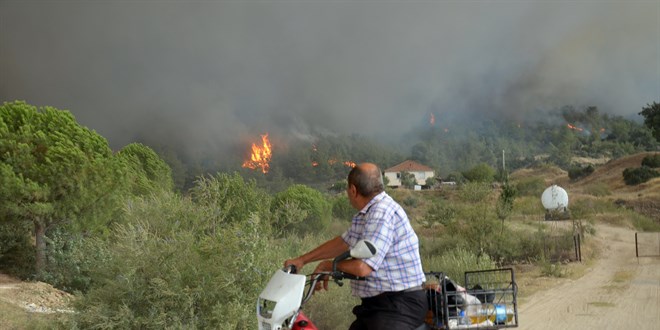 Aydın'ın Çine ilçesinde 2 mahalle tedbir amaçlı boşaltıldı