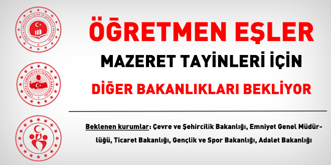 Öğretmen eşler, mazeret tayini için Bakanlıkları bekliyor