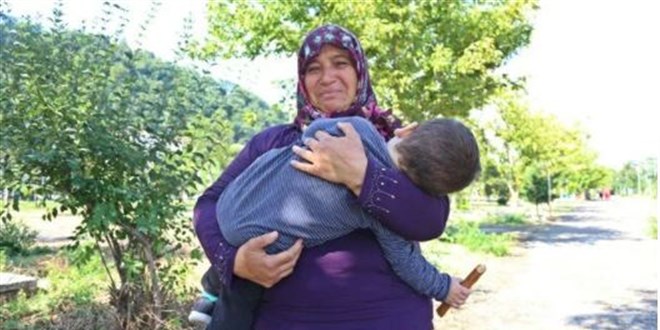 Tayini Bozkurt'a çıkan polis memurunun 5 yaşındaki oğlu sele kapıldı