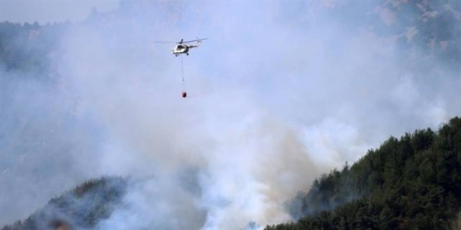 Kahramanmara�'ta ormanl�k alanda ��kan yang�n s�nd�r�ld�