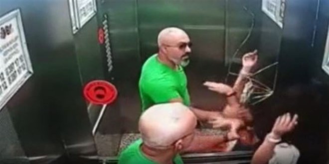 Asansörde kızına tokat atan kişi gözaltına alındı