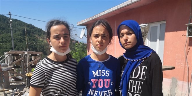 Selde kurtarılan üçüzlerin yaşadıkları korku kamerada