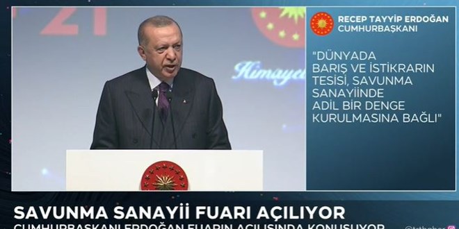 Erdoğan: Türkiye savunma sanayiinde devrim gerçekleştirmiştir