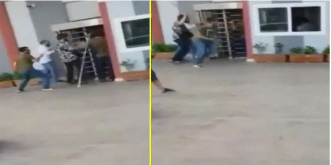 Esenyurt'ta güvenlik görevlilerine sopayla saldırdılar