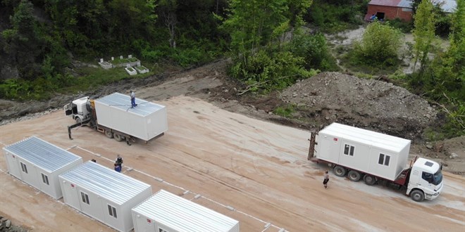 Baba�ay'da konteyner k�y kuruluyor