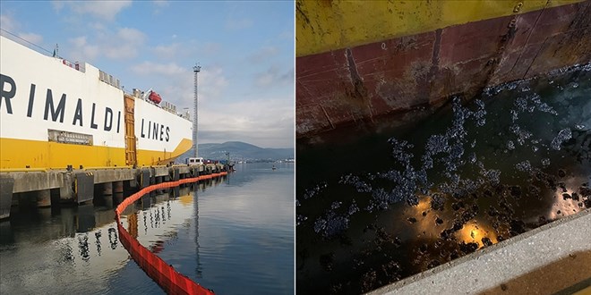 İzmit Körfezi'ni kirleten gemiye 3,4 milyon lira ceza uygulandı