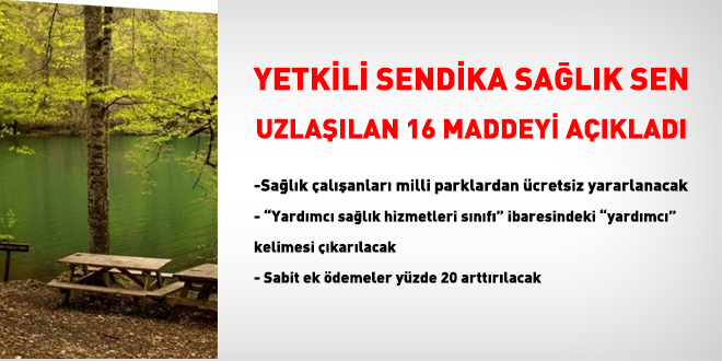 Sağlık Sen uzlaşılan maddeleri açıkladı