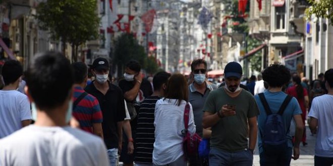 İstiklal Caddesi'nde maske kuralına uyulmadı