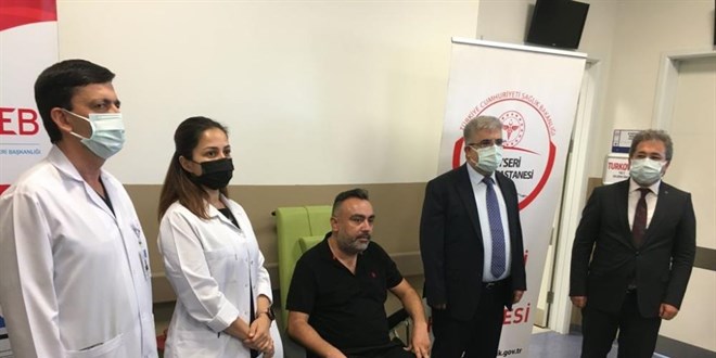 Türkovac Kayseri Şehir Hastanesi'nde gönüllülere uygulandı