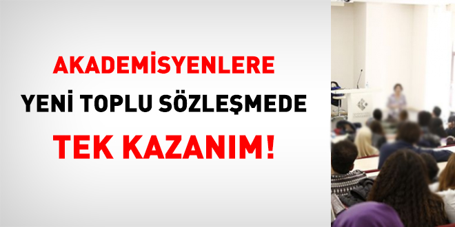Akademisyenlere yeni toplu szlemede tek kazanm!