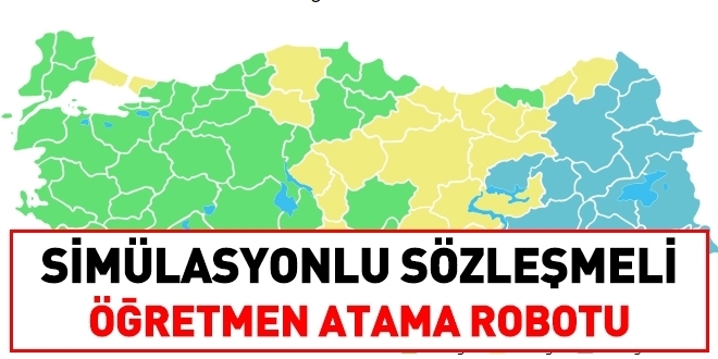 Simülasyonlu sözleşmeli öğretmen atama robotu yayında